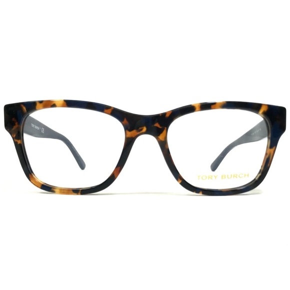 Tory Burch Eyeglasses Frames TY 2098 1757 Blue Brown Tortoise Square 50-18-140 - Picture 2 of 16